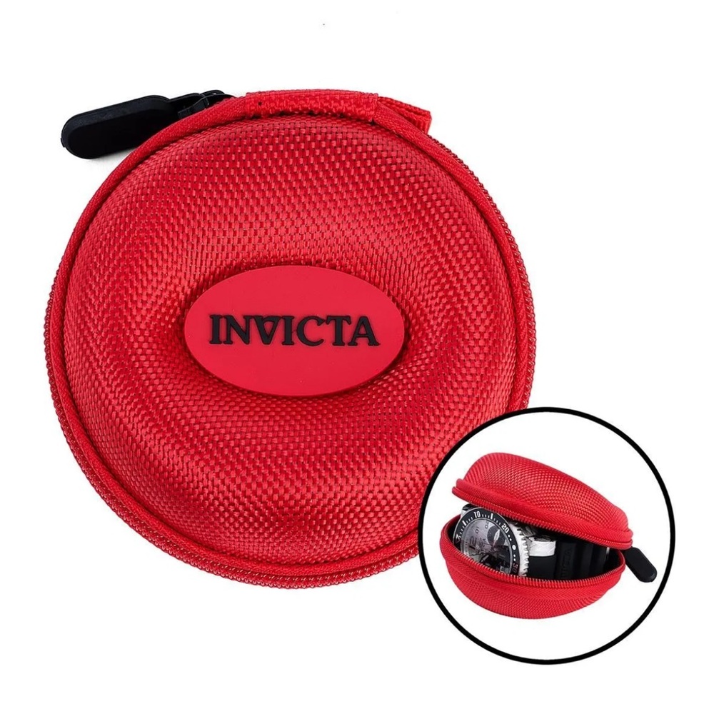 NEW✨ Invicta Single Watch Travel Case w/ Zipper Red IPM247